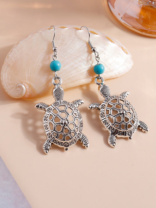 Boucles d'Oreilles Tortue Découpées Femme