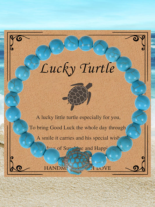 Bracelet Femme Turquoise Tortue De Mer