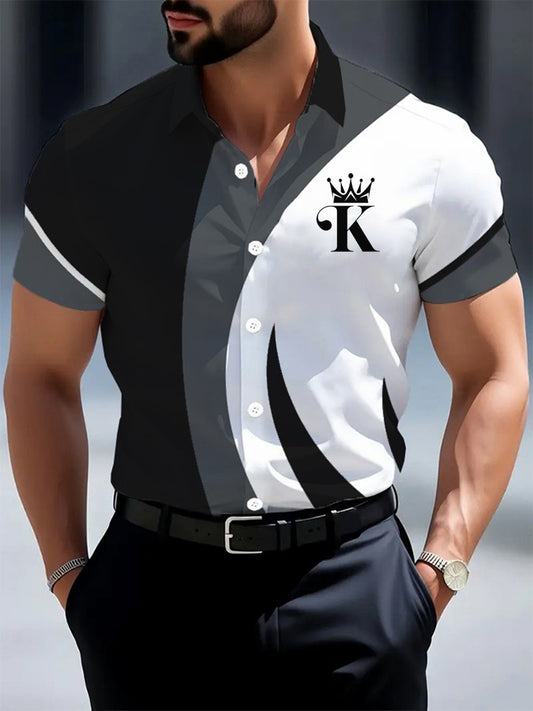 Chemise d'affaires décontractée pour hommes