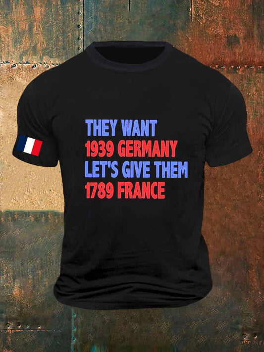 Slogans drôles Imprimer Vintage Fashion T-shirt à manches courtes pour hommes