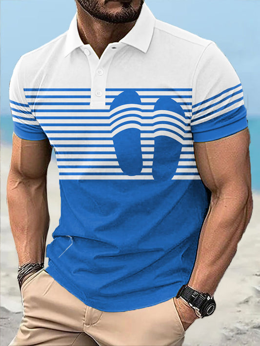 Drôle de style de vacances pour hommes Imprimé Casual Tops