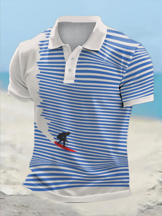 Drôle de style de vacances pour hommes Imprimé Casual Tops