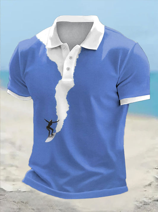 Drôle de style de vacances pour hommes Imprimé Casual Tops