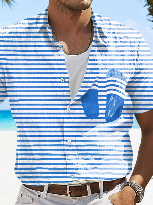 Drôle de style de vacances pour hommes Imprimé Casual Tops