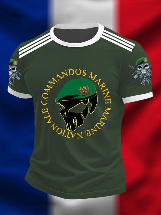 T-shirt à manches courtes Commandos Marine Homme