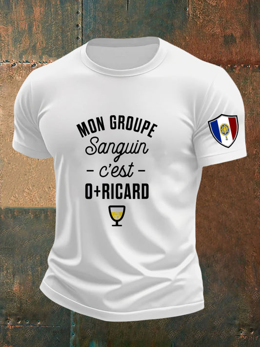 T-shirt imprimé à manches courtes Ricard Homme