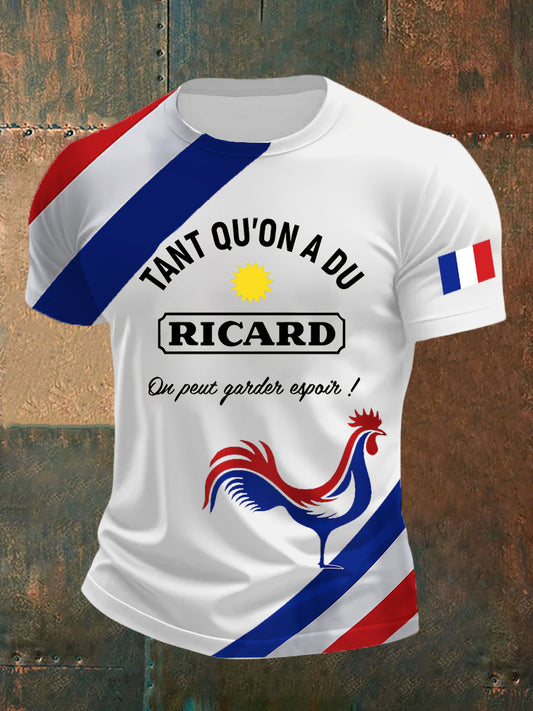 T-shirt imprimé à manches courtes Ricard Homme