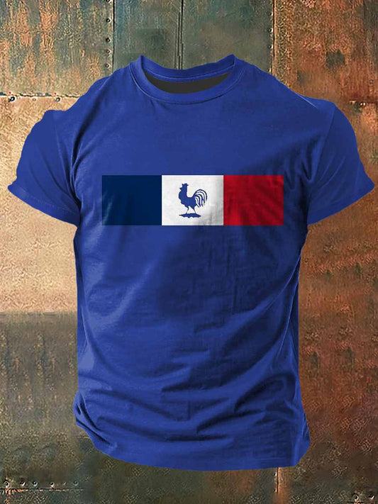 Coq Imprimer Vintage Fashion T-shirt à manches courtes pour hommes