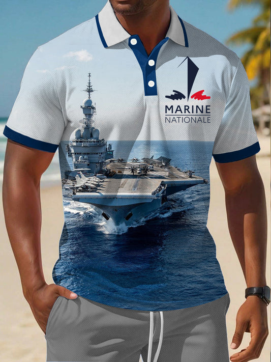 T-shirt à manches courtes Marine Nationale Homme