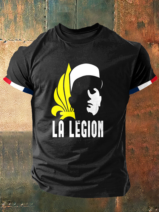 La Legion Print Vintage Fashion T-shirt à manches courtes pour hommes