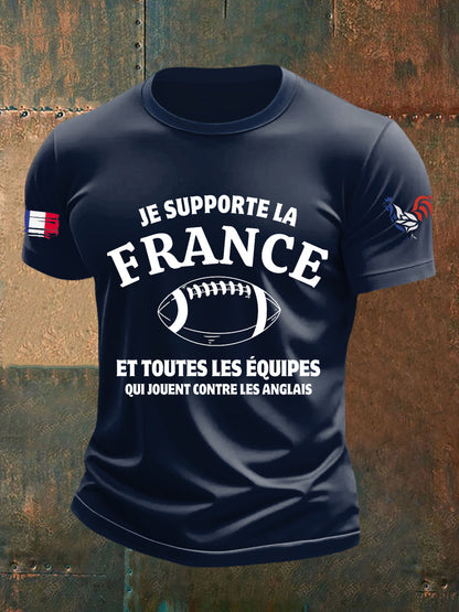 T-shirt à manches courtes Je Supporte La France Homme