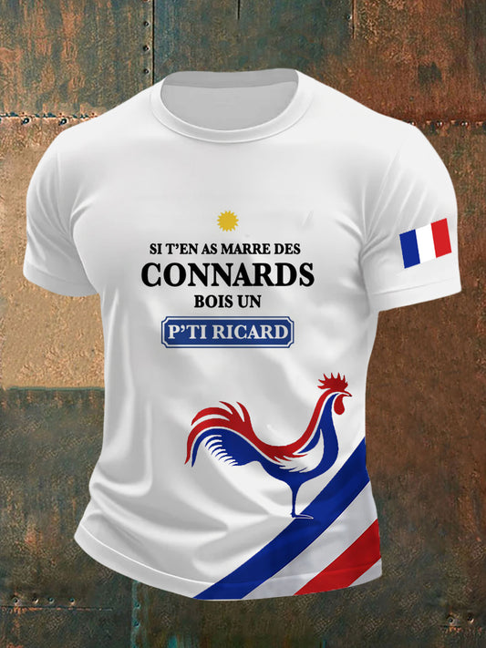 T-shirt imprimé à manches courtes Ricard Homme