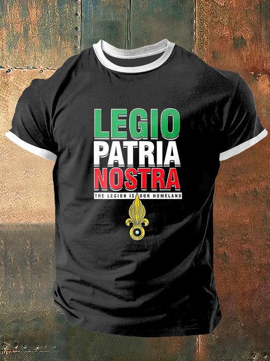 Legio Patria Nostra Print Vintage Fashion T-shirt à manches courtes pour hommes