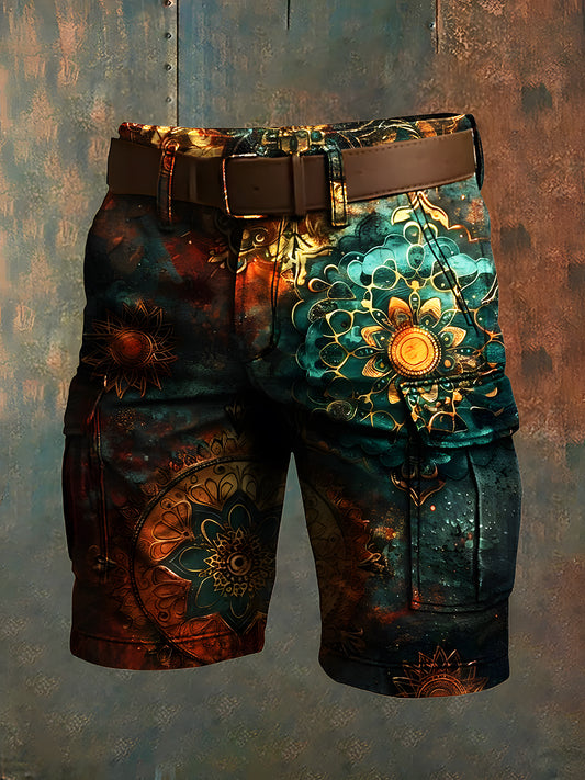 Hommes de vacances rétro Business Art Print Casual Shorts