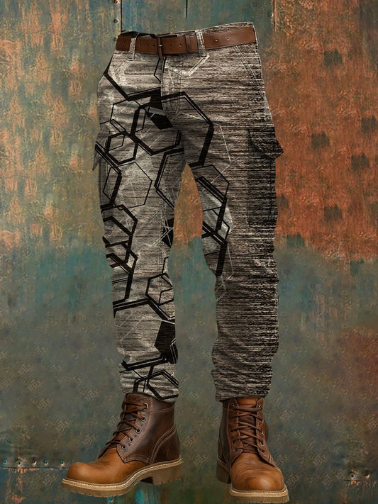 Pantalon de travail décontracté pour hommes rétro vacances Business Art Print