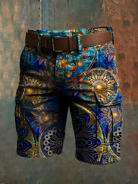 Hommes de vacances rétro Business Art Print Casual Shorts