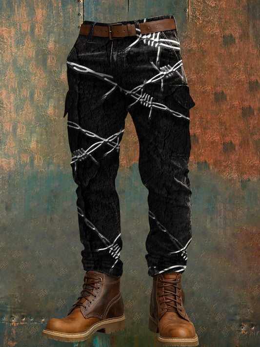 Pantalon de travail décontracté pour hommes rétro vacances Business Art Print