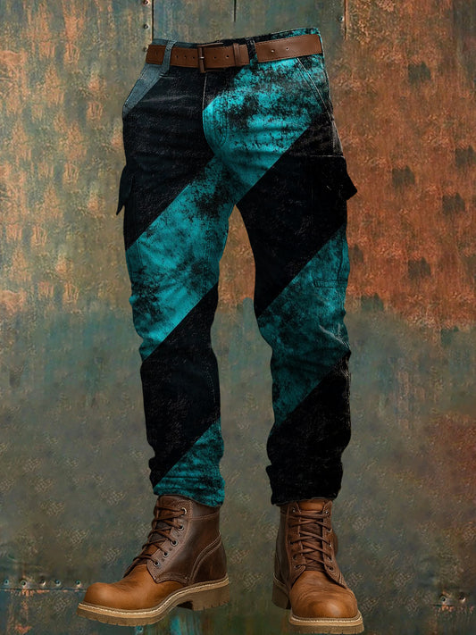 Pantalon de travail décontracté pour hommes rétro vacances Business Art Print