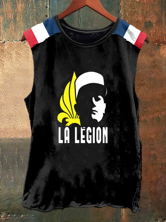Débardeur sans manches La Legion Print Vintage Fashion pour homme