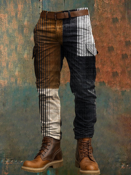 Pantalon de travail décontracté pour hommes rétro vacances Business Art Print