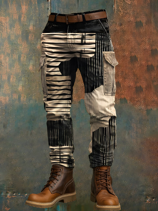 Pantalon de travail décontracté pour hommes rétro vacances Business Art Print