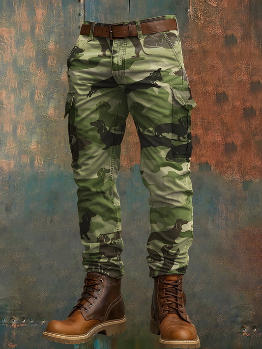 Pantalon de travail décontracté pour hommes rétro vacances Business Art Print