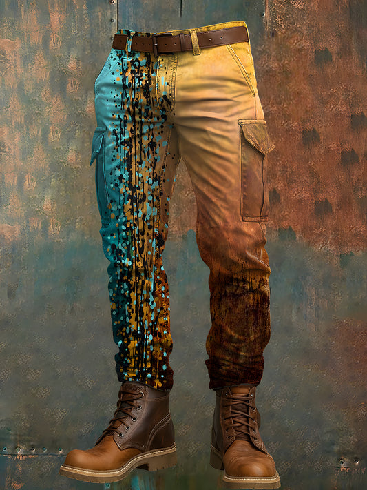 Pantalon de travail décontracté pour hommes rétro vacances Business Art Print