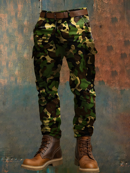 Pantalon de travail décontracté pour hommes rétro vacances Business Art Print