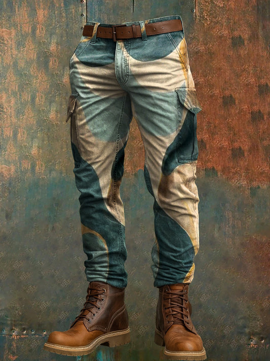Pantalon de travail décontracté pour hommes rétro vacances Business Art Print