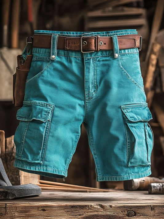 Hommes de vacances rétro Business Art Print Casual Shorts