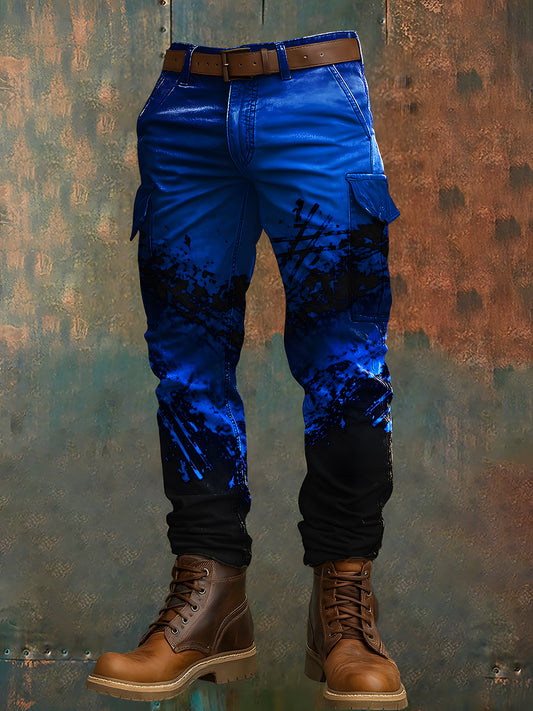 Pantalon de travail décontracté pour hommes rétro vacances Business Art Print