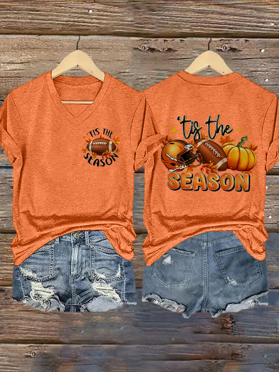 T-shirt à manches courtes Football Fall Tis The Season Femme