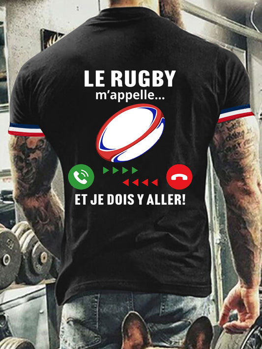 T-shirt manches courtes Le Rugby M'appelle Homme