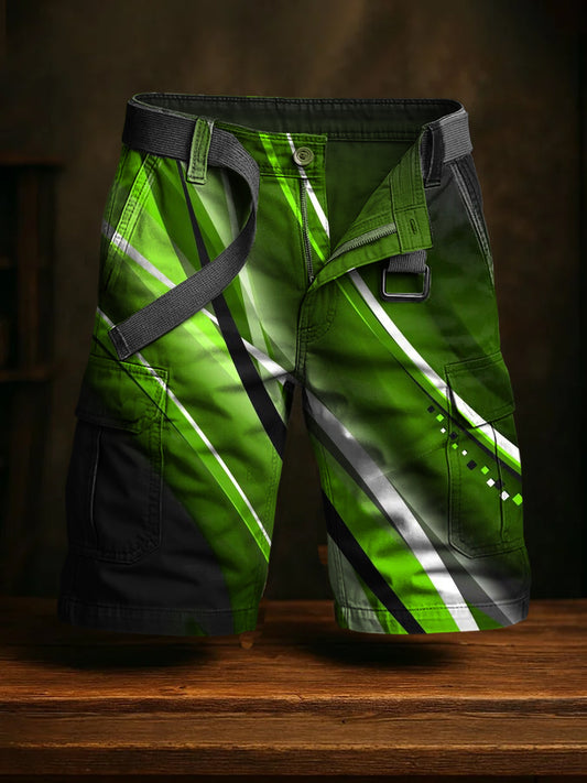 Hommes de vacances rétro Business Art Print Casual Shorts