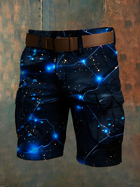Hommes de vacances rétro Business Art Print Casual Shorts