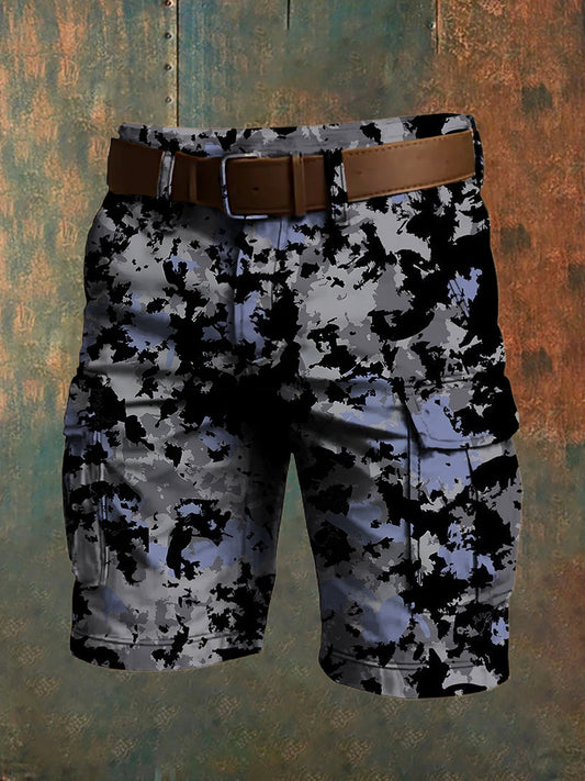 Hommes de vacances rétro Business Art Print Casual Shorts