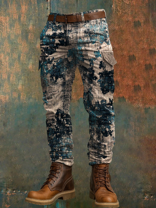 Pantalon de travail décontracté pour hommes rétro vacances Business Art Print