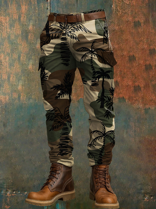 Pantalon de travail décontracté pour hommes rétro vacances Business Art Print