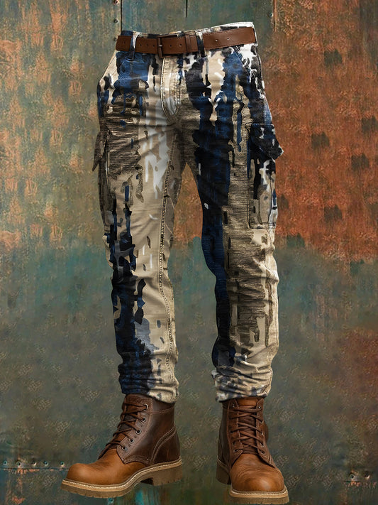 Pantalon de travail décontracté pour hommes rétro vacances Business Art Print