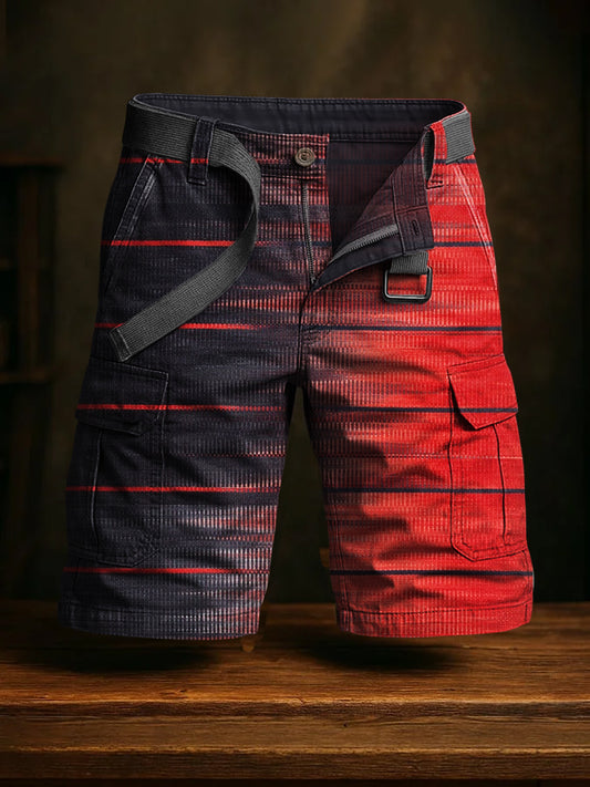 Hommes de vacances rétro Business Art Print Casual Shorts