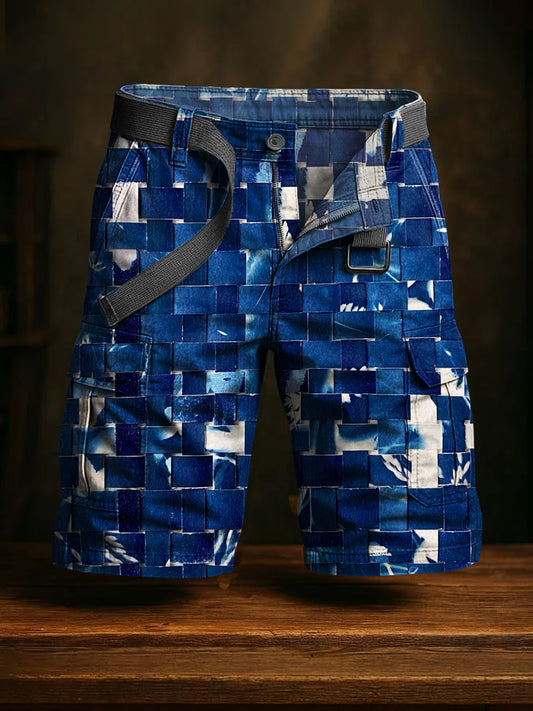 Hommes de vacances rétro Business Art Print Casual Shorts