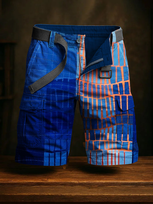 Hommes de vacances rétro Business Art Print Casual Shorts