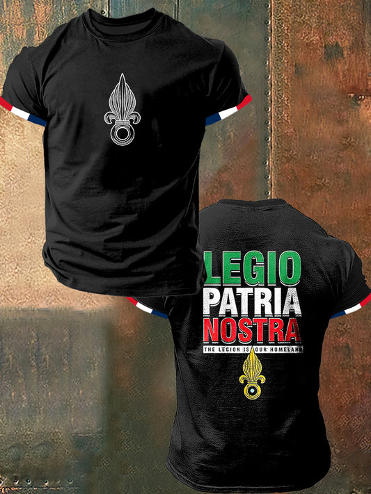 Legio Patria Nostra Print Vintage Fashion T-shirt à manches courtes pour hommes