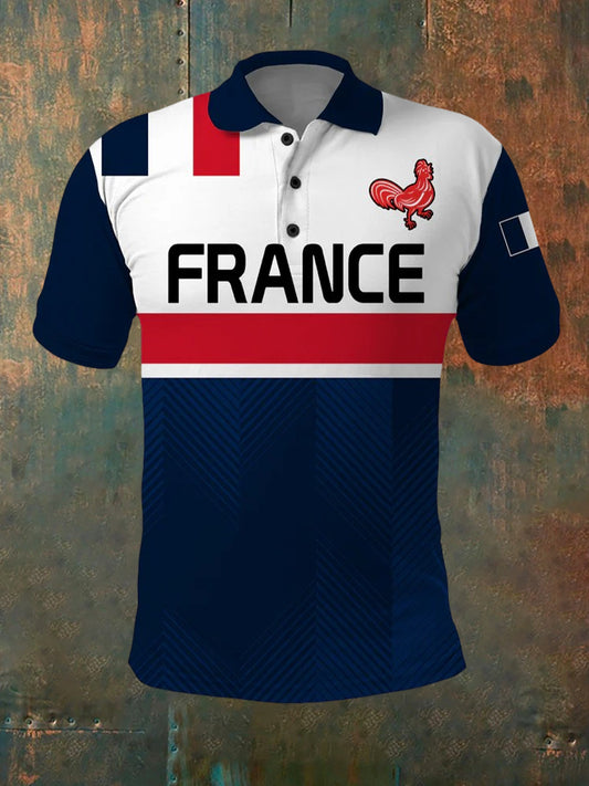 Polo Rugby Vintage French Homme