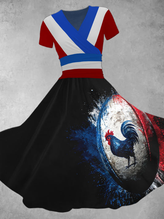 Robe à manches courtes France Rugby Femme