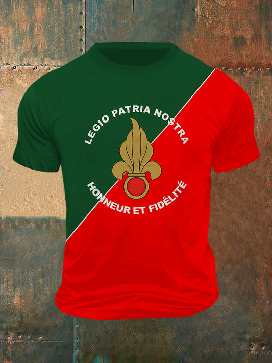 Legio Patria Nostra Print Vintage Fashion T-shirt à manches courtes pour hommes