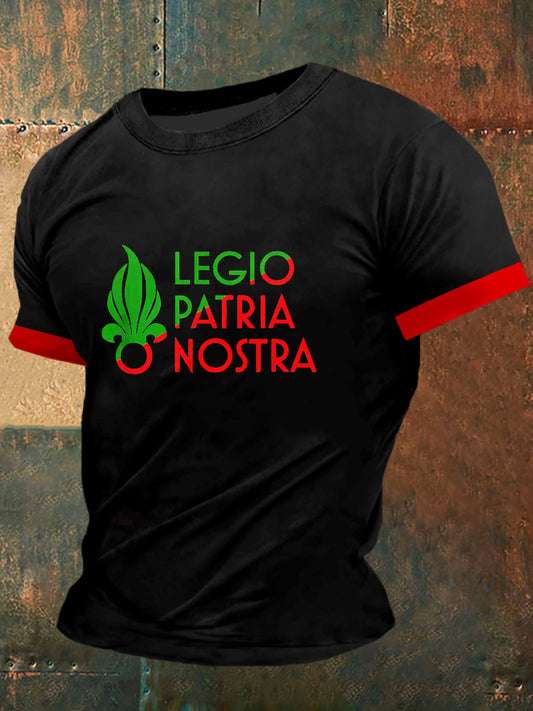Legio Patria Nostra Print Vintage Fashion T-shirt à manches courtes pour hommes