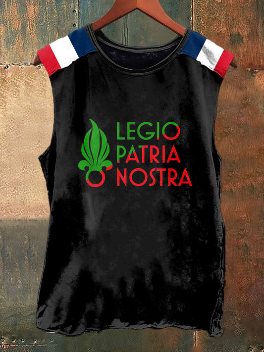 Débardeur sans manches Legio Patria Nostra Print Vintage Fashion pour hommes