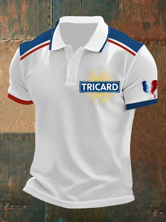 Polo imprimé à manches courtes Ricard Homme