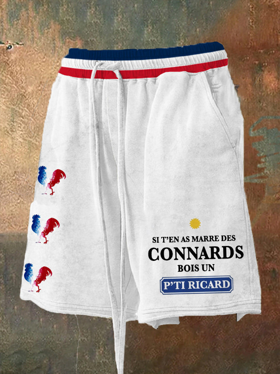 Short à imprimé Ricard Homme